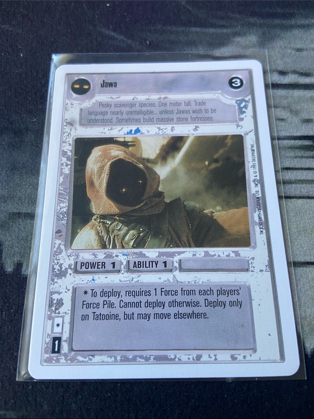 Jawa 1995 Decipher Star Wars Customizable Card Game (SWCCG)